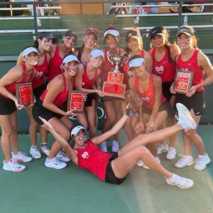 Mater Dei High School girls tennis team